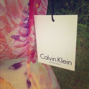 NWT Calvin Klein high low hemmed dress